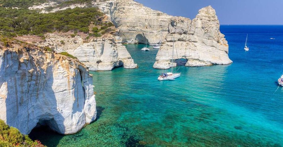 Adamas: Kleftiko Sailing Day Trip with Snorkeling and Lunch - Boat setup you’ll care about: space, showers, and the real group size