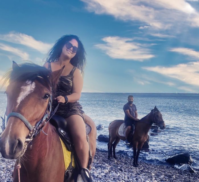 Akrotiri: Guided Horseback Riding Day Trip to a Beach - Vlychada Beach Time: Photos, Black Sand, and Quiet Moments