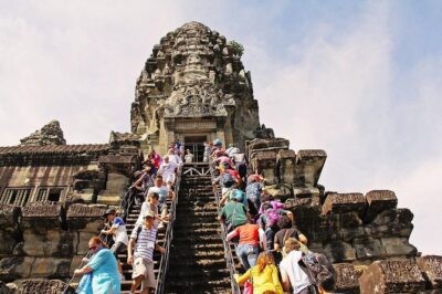 Angkor Wat Private Day Tour from Siem Reap - Angkor Thom’s South Gate: massive walls and the royal-city scale