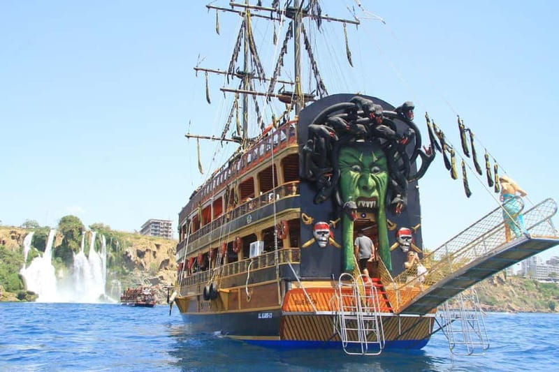 Antalya: Lara Pirate Boat Day Trip w/ Lunch & Soft Drink - Optional Speedboat to the Waterfall: Worth It for Thrill Seekers