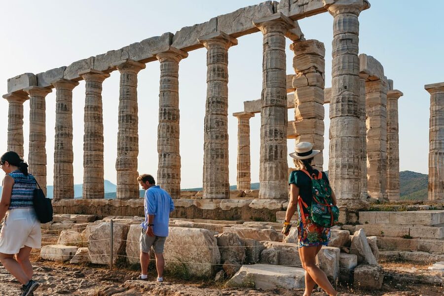 Athens: Cape Sounion & Poseidon Temple Sunset Half-Day Trip - The Athenian Riviera drive: Vouliagmeni views and story time on the bus