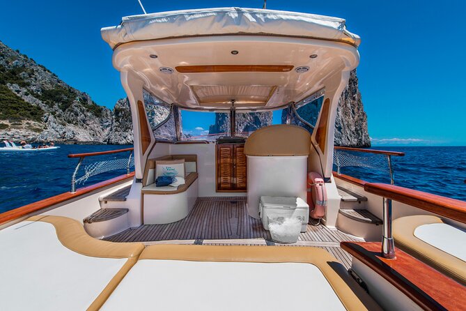 Capri Private Boat Day Tour from Sorrento, Positano or Naples - Capri in a day: the route from grottoes to Faraglioni