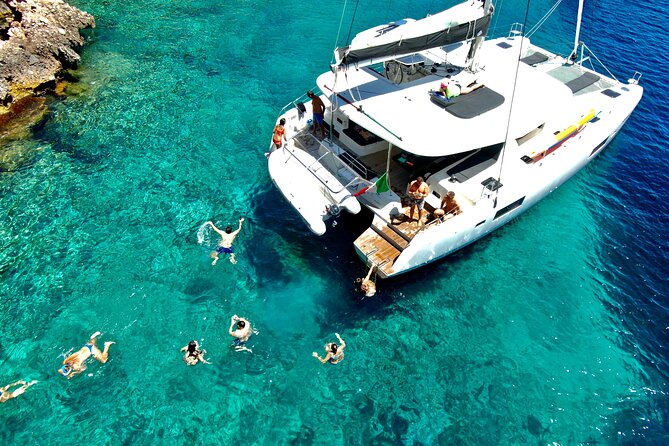 Catamaran Alghero, Catamaran Sailing Day Trip - Swimming breaks, snorkel gear, and SUP boards that you can use without drama
