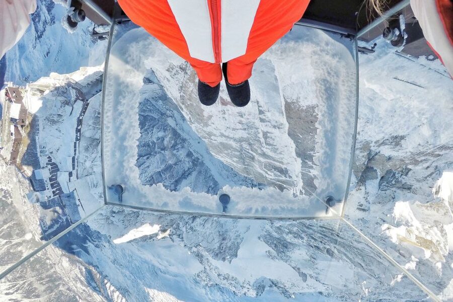 Chamonix & Mont Blanc Guided Panoramic Sky-Glass Bus Trip - Mer de Glace and Montenvers: the red train ride to glacier exhibits
