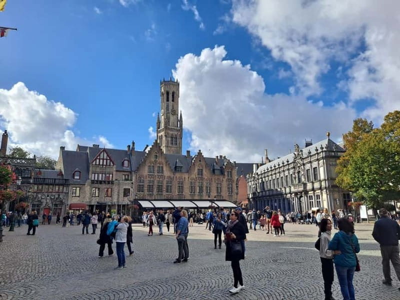 Day trip to Bruges from Paris with canal cruise - The Guided Walk Through Bruges: Belfry, Grand Place, Burg Square, and Love Lake