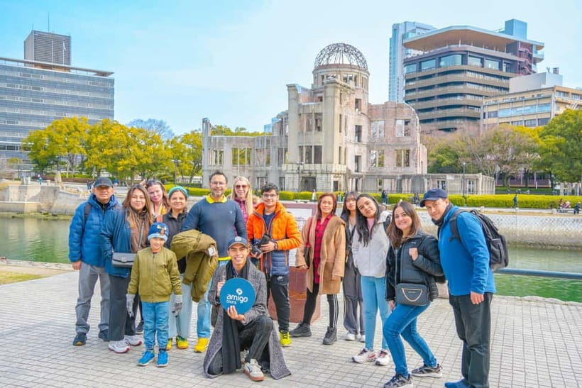 Day Trip to Hiroshima & Miyajima with Itsukushima Shrine - Hiroshima Peace Memorial Park: handling a heavy stop with care