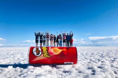 Day Trip to Uyuni Salt Flats - From Uyuni’s 4x4 pickup to first salt-flat views