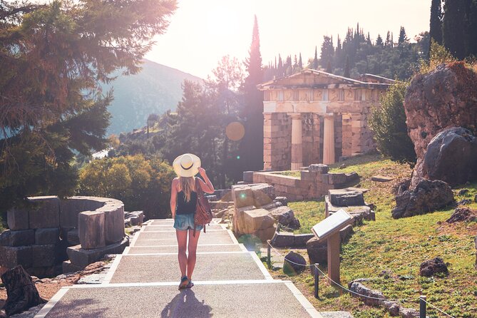 Delphi Guided Small Group Day Tour from Athens - Delphi Ancient Town: Omphalos, Castalia Spring, and the Temple of Apollo
