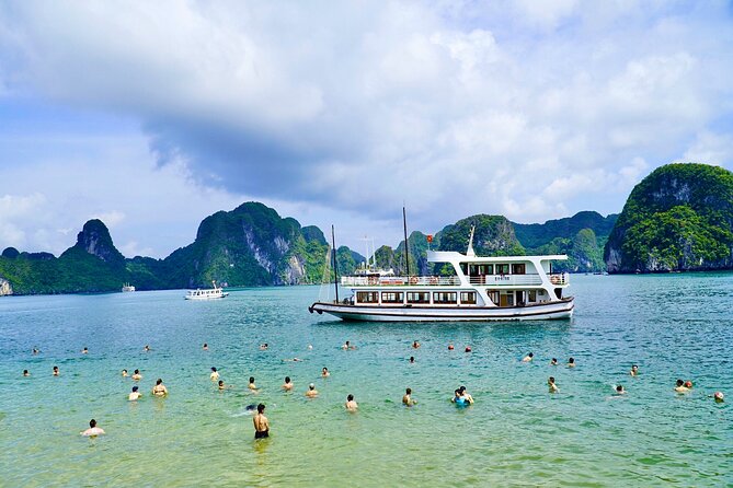 DELUXE Halong Bay Day Tour From Hanoi, Daily Operated 2024 - 2025 - Ti Top Island: swim time and the view payoff