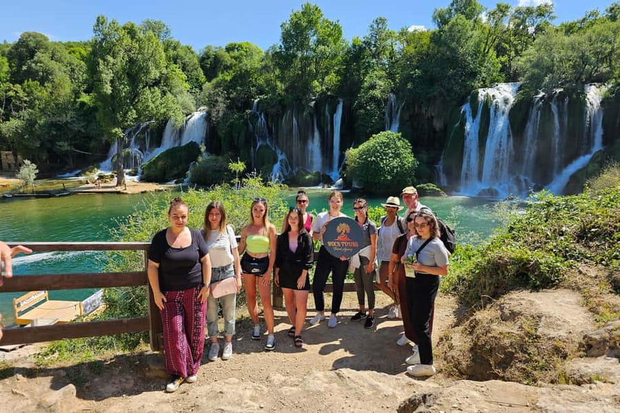 Dubrovnik: Mostar & Kravica Waterfalls Day Trip - Pickup from Dubrovnik, then straight into Bosnia