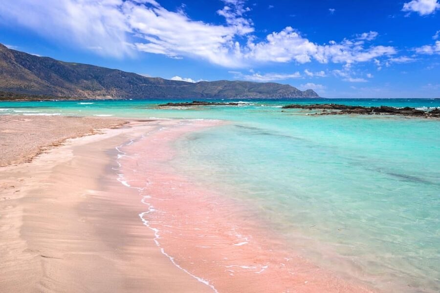 Elafonissi Beach Day Trip from Chania -Stop in Elos Village - Elafonissi pink sand feels real, not staged
