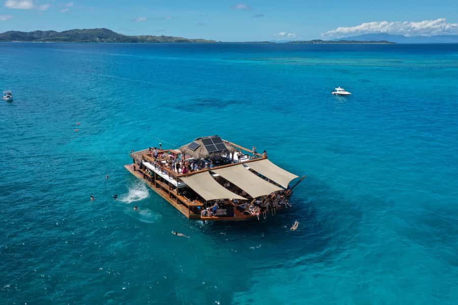 Fiji: Cloud 9 Floating Bar and Pizzeria Day Trip - Swimming and Snorkeling: Calm Water, Clear Visibility