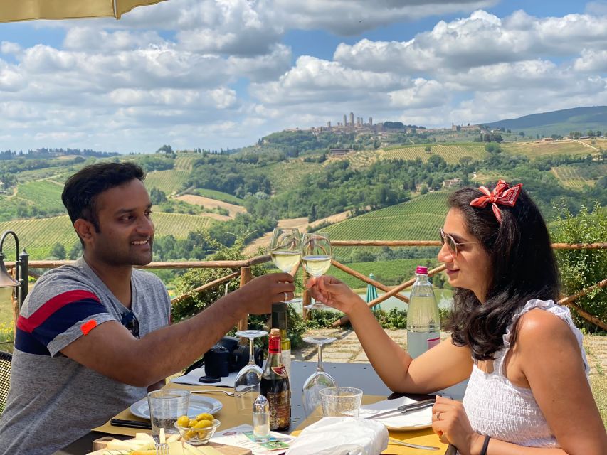 Florence: Wineries, Tastings, Lunch & San Gimignano Day Trip - First winery: organic Chianti farm, cellars, and the oil-and-vinegar tasting moments