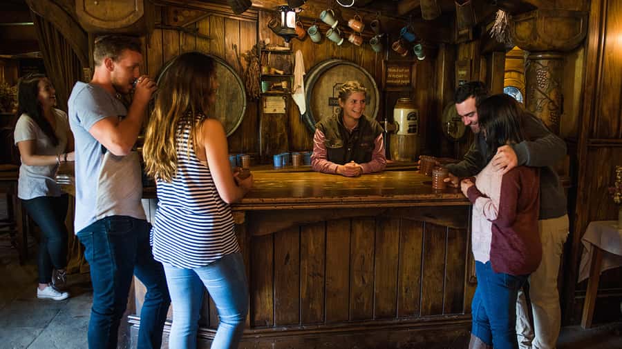 From Auckland: Hobbiton Movie Set Full-Day Trip - The Green Dragon Inn: the included drink makes it feel like a scene