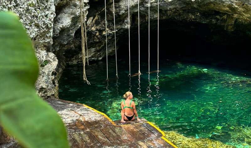 From Cancun: Day Trip to Tulum, Cenote & Playa del Carmen - Cenote Mariposa at Canamayte Eco Park: jungle shade and a real swim break
