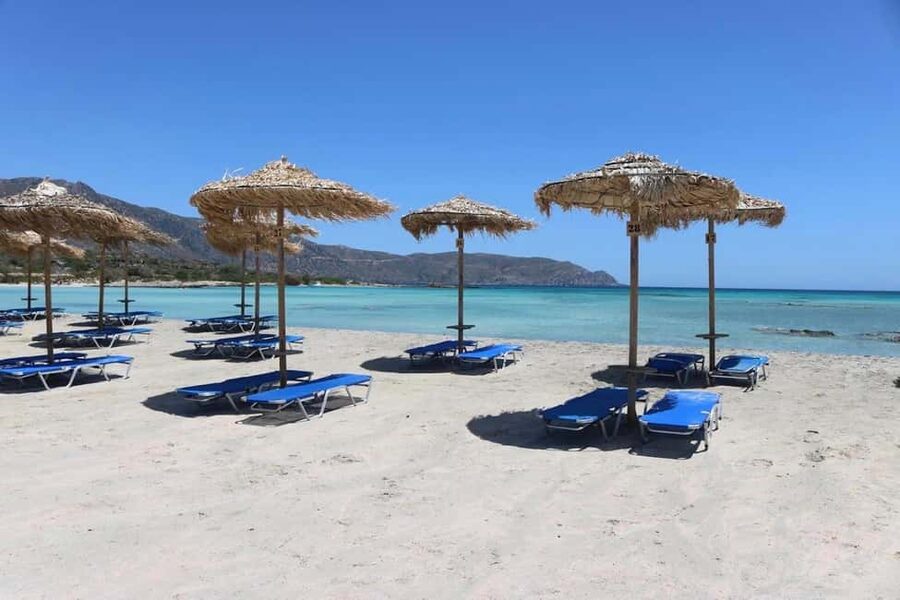 From Chania: Elafonisi Pink Sand Beach Day Trip w/ Elos Stop - Why the ride from Chania feels easy: air-conditioned bus, multiple pickup points, and guiding on the road