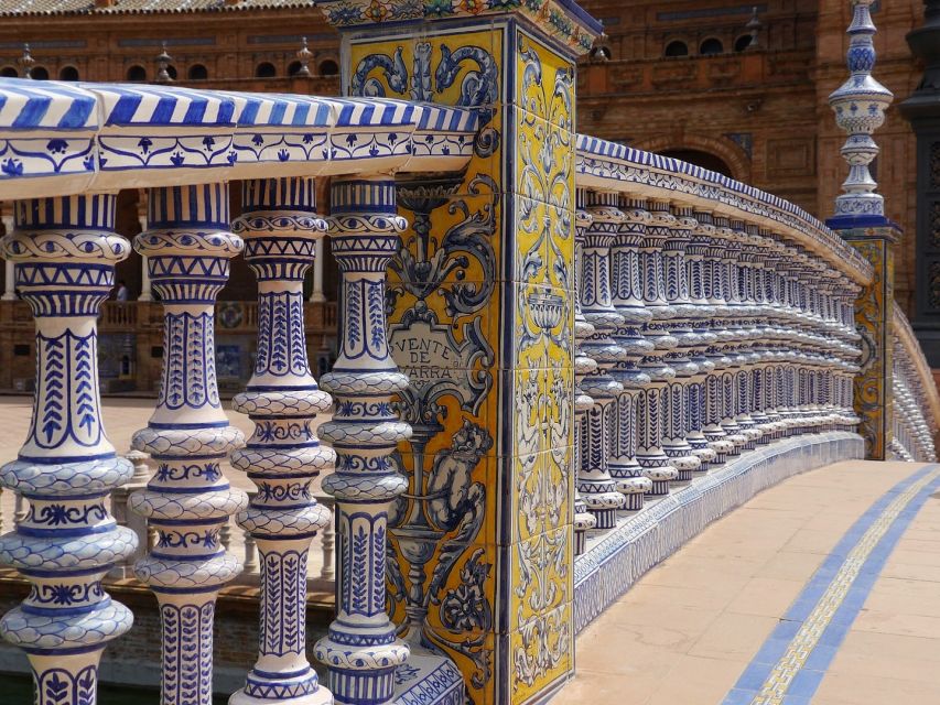 From Costa del Sol: Seville Day Trip - María Luisa Park and Plaza España: the big iconic moment