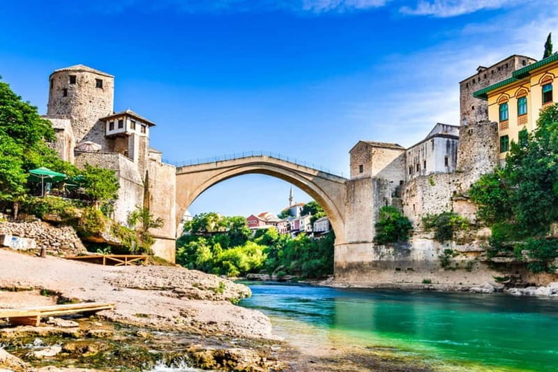 From Dubrovnik: Mostar and Kravica Waterfall Day Trip - The Old Bridge photo strategy: river angles and a viewpoint fix