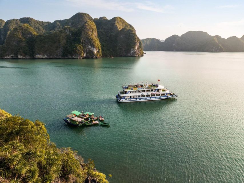 From Hanoi: Halong Bay Deluxe Cruise Day Trip - Titop Island: panorama views, beach time, and the stairs reality check