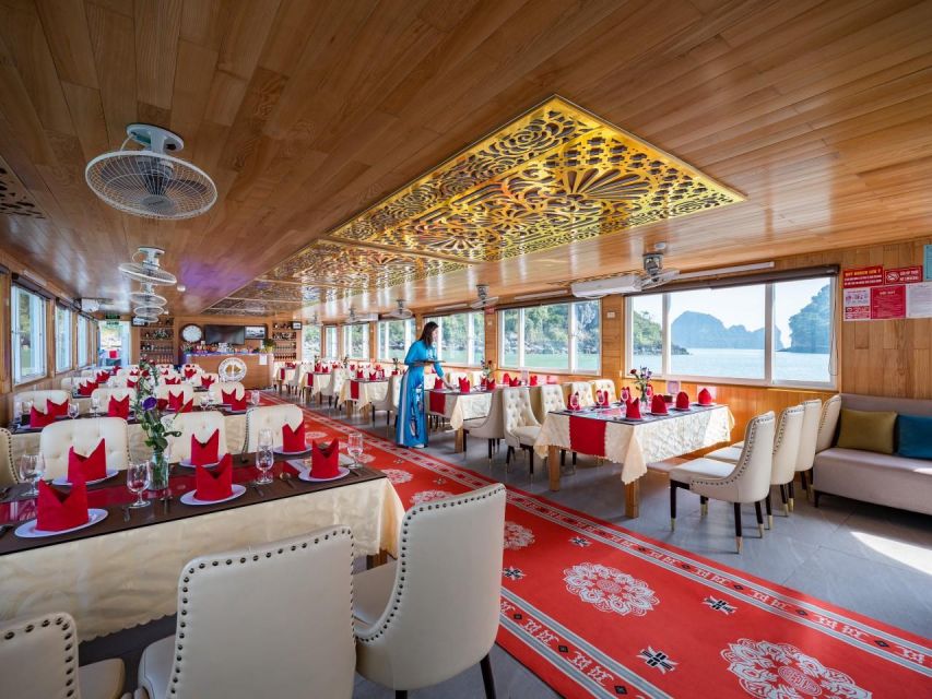 From Hanoi: Halong Bay Deluxe Cruise Day Trip - Lunch onboard: included, filling, and usually not complicated
