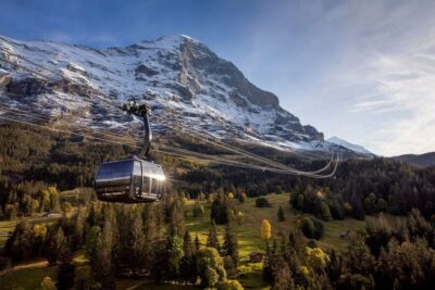 From Interlaken: Guided Tour to Jungfraujoch - Top of Europe - Grindelwald Terminal to Eigergletscher: the gondola/cable car moment