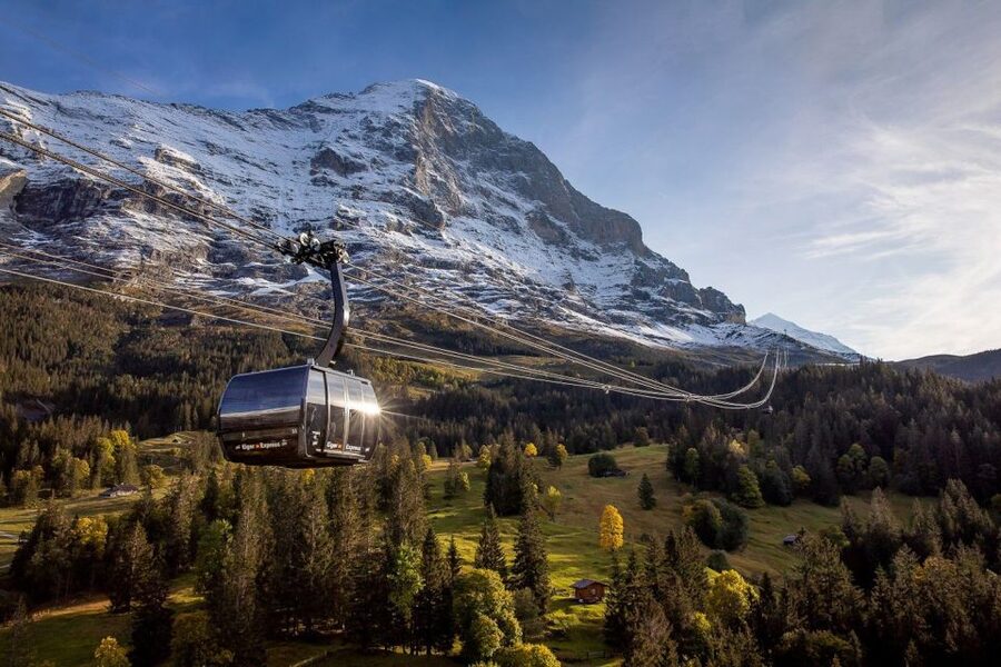 From Interlaken: Guided Tour to Jungfraujoch - Top of Europe - Grindelwald Terminal to Eigergletscher: the gondola/cable car moment