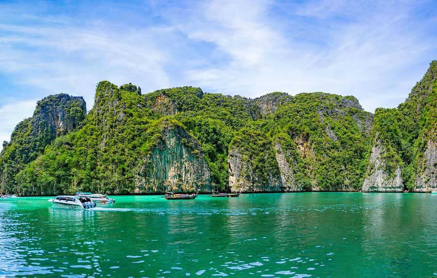 From Khao Lak: Phi Phi, Maya Bay, and Khai Islands Day Trip - Monkey Beach, Viking Cave, and the short stops trade-offs