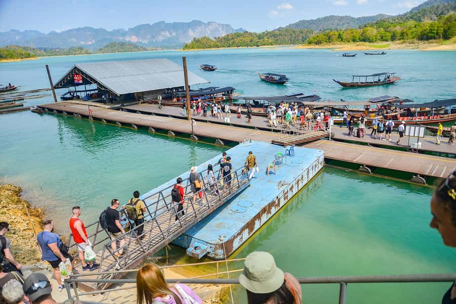 From Krabi: Khao Sok Cheow Lan Lake Day Trip - Coral Cave and Nam Ta Lu Cave: seeing coral rock formations up close