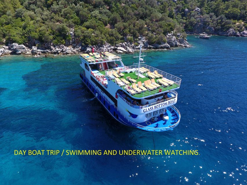 From Marmaris: Day Trip by Glass Bottom Semi Submarine - Lunch onboard: air-conditioned comfort and 4 choices