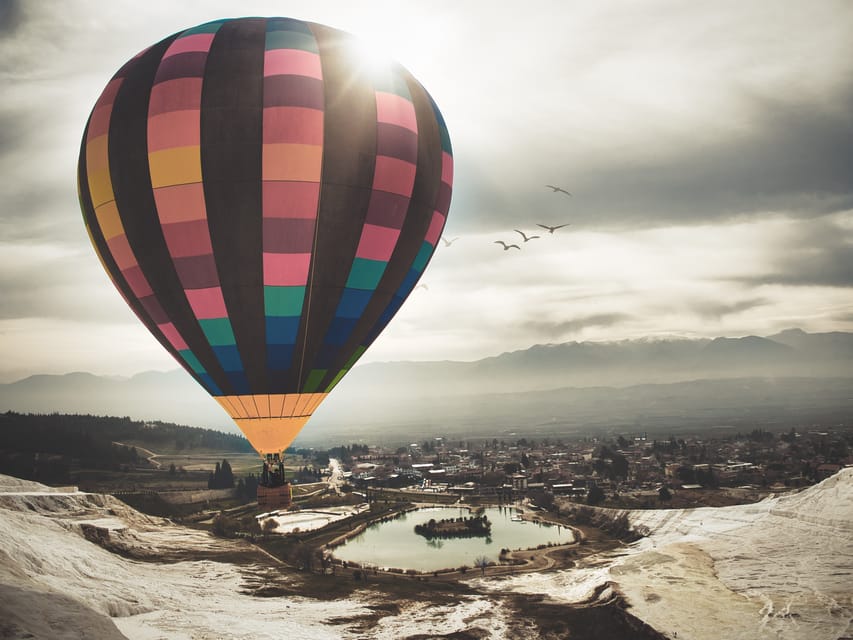 From Marmaris: Pamukkale Balloon Flight Day Trip with Lunch - Hot-air-balloon sunrise over the Cotton Castle