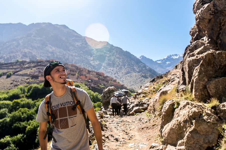 From Marrakech: Atlas Mountains Day Trip with Camel Ride - Imlil Valley: mint tea welcome, village walking, and Mount Toubkal as the anchor