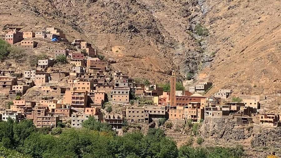 From Marrakech: Imlil Day Trip & lunch in Local Family house - Lunch in Ait Souka: tagine, mint tea, and a mountain-view table