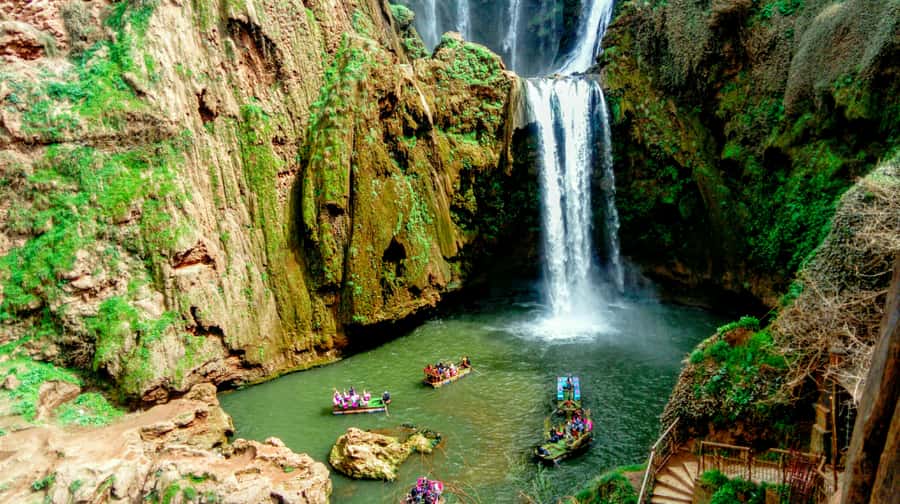 From Marrakech:Ouzoud Waterfalls Day Trip with Boat Tour - The Drive Through Olive Country and Red Cliffs