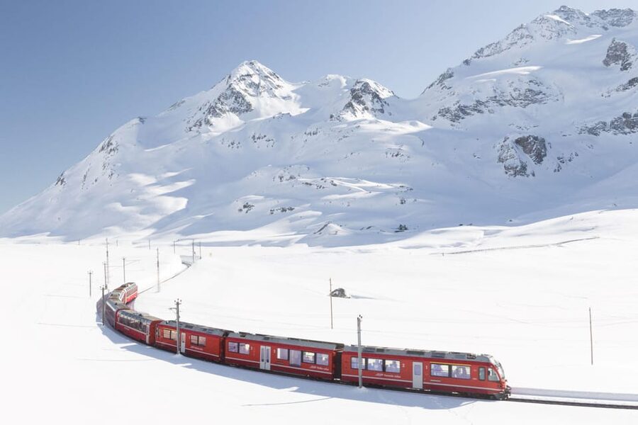 From Milan: Bernina Train, Swiss Alps & St. Moritz Day Trip - Ospizio Bernina and Morteratsch Glacier: what you should look for