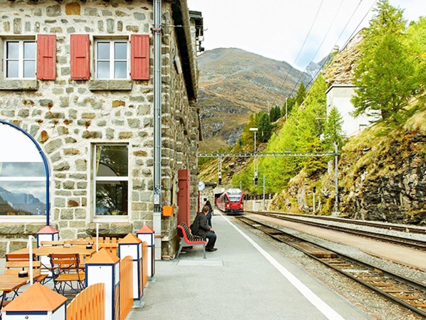 From Milan: St Moritz & Alps Day Trip with Bernina Red Train - Bernina Red Train: the reserved-seat part that people remember