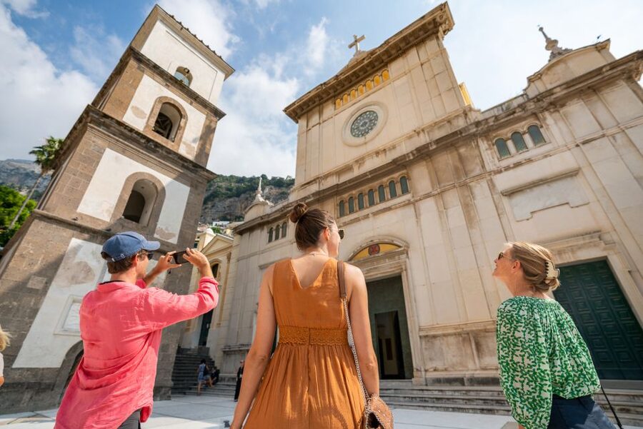 From Naples or Sorrento: Amalfi Coast Full-Day Trip - The Positano-to-Amalfi transfer: boat in season, bus in winter