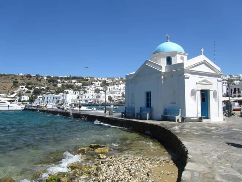 From Naxos: Round day trip to Mykonos Island - Morning logistics: meeting at Small Port and getting on board fast