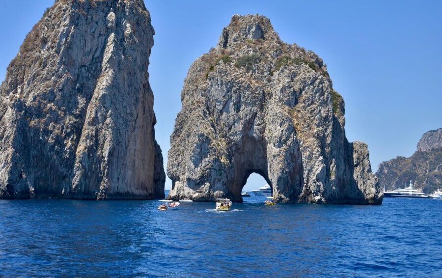 From Positano: Day trip to Capri - Group Tour by boat - Grottos and lighthouse stops: Green Grotto and Capri’s best “from the boat” moments