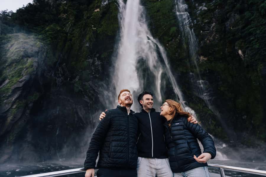 From Queenstown: Milford Sound Full-Day Trip by Plane & Boat - Waterfalls, mist, and the photo reality check