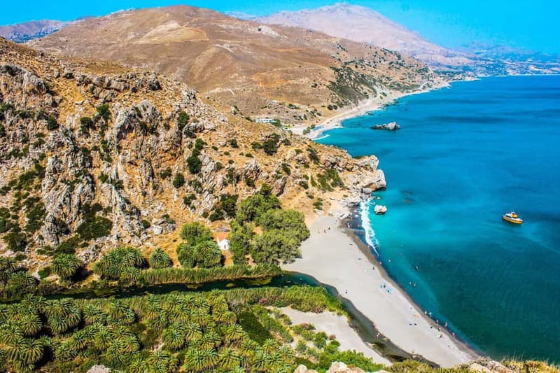 From Rethymno/Chania: Day Trip to Preveli Palm Beach - Preveli Beach: palms, turquoise water, and the swim factor