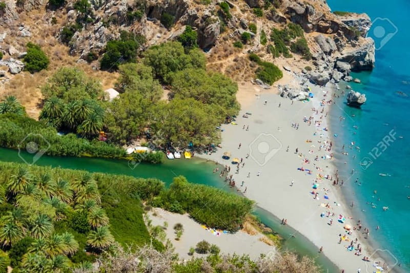 From Rethymno/Chania: Day Trip to Preveli Palm Beach - Plakias and lunch timing: use Damnoni as your food reset