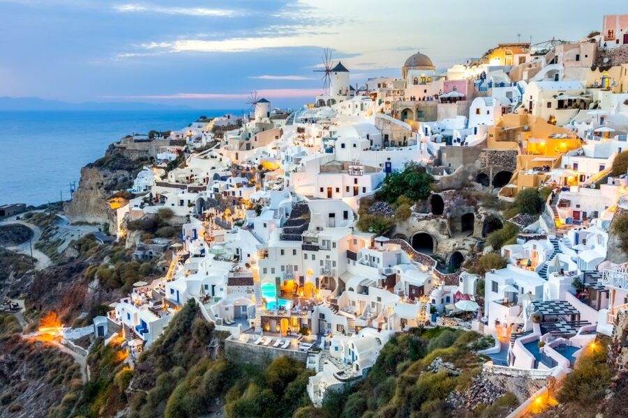 From Rethymno: Full-Day Trip to Santorini by Boat - Fira: where the free time pays off most for your walking shoes