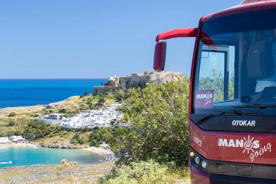 From Rhodes Town: Day Trip to Lindos - Pickup points across Rhodes: finding your bus without stress