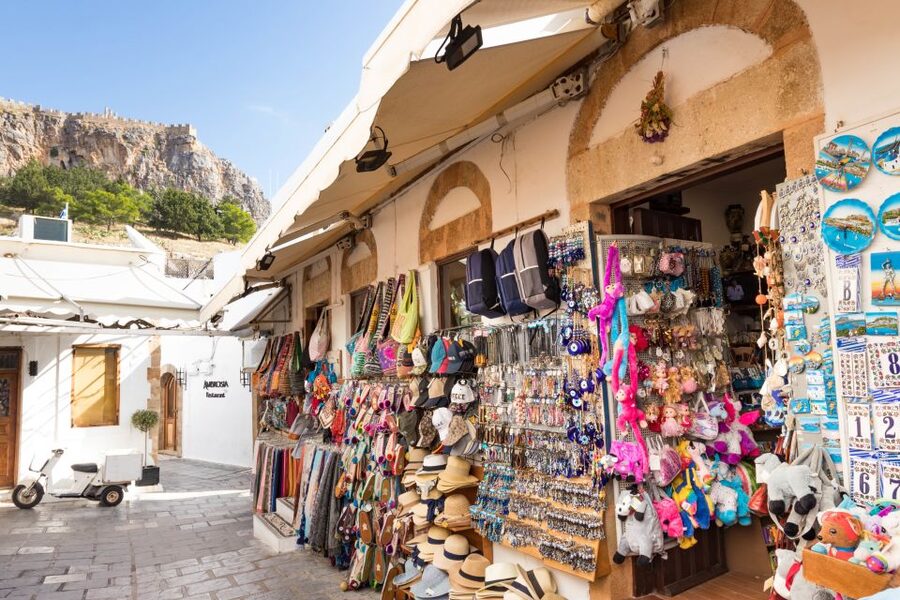 From Rhodes Town: Day Trip to Lindos - Beaches in Lindos: where your free time can go