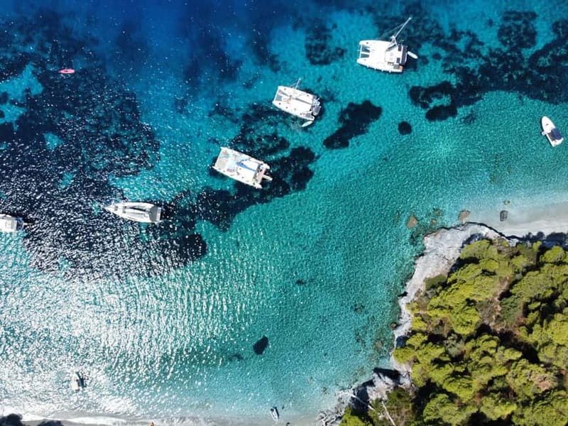 From Skiathos Marina: Yacht Sailing Day Trip with Lunch - Dasia cave snorkeling: when you want something a bit different