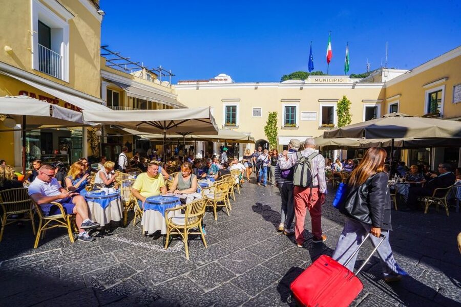 From Sorrento: Day Trip to Capri & Anacapri with Blue Grotto - Transport reality check: hydrofoil, funicular, buses, and steps