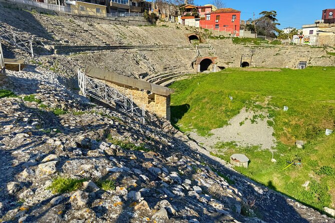 From Tirana: Durres city & Golem beach, Sun & History Day Trip - Durrës Amphitheatre: Roman scale, explained clearly