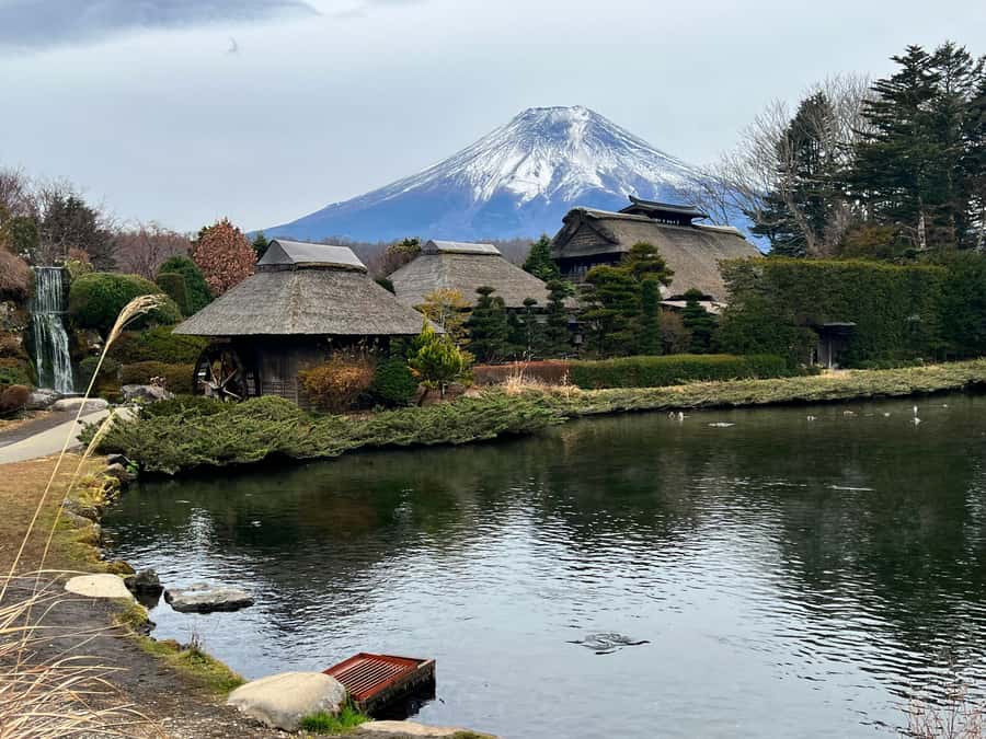 From Tokyo/Yokohama: Mount Fuji and Hakone Private Day Trip - Oshino Hakkai and Kitaguchi-hongu Fuji Sengen Shrine: snowmelt ponds and 1000-year cedar
