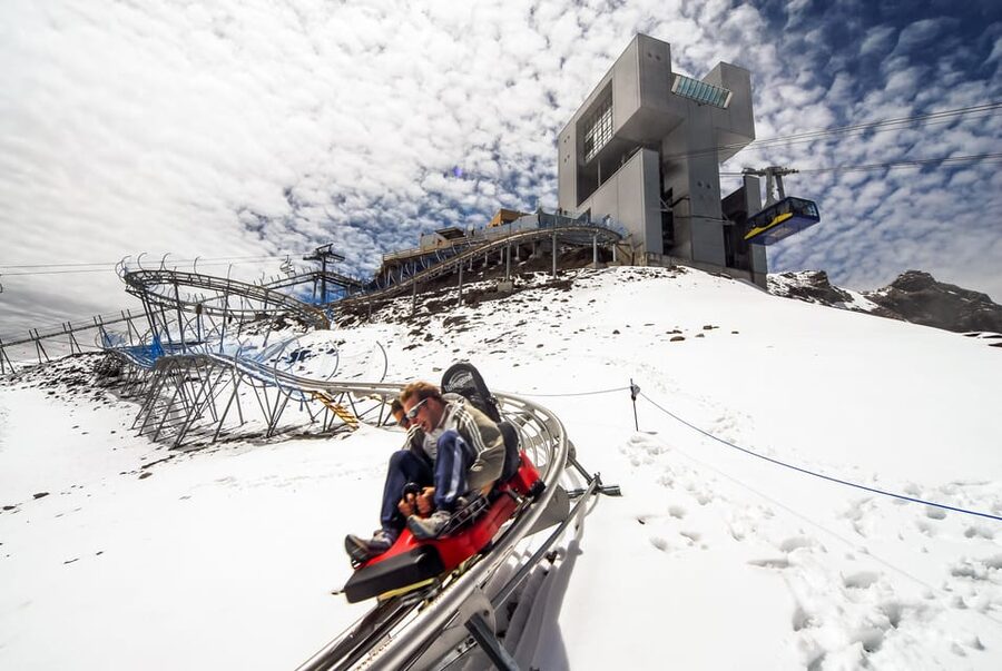 Full-Day Trip to Riviera Col du Pillon & Glacier 3000 - Fun park energy: sleds in winter, Alpine Coaster in summer