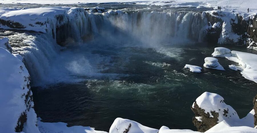 Godafoss Waterfall Short Day Tour from Akureyri Port - The bus ride: local stories, humor, and a quick look at Akureyri